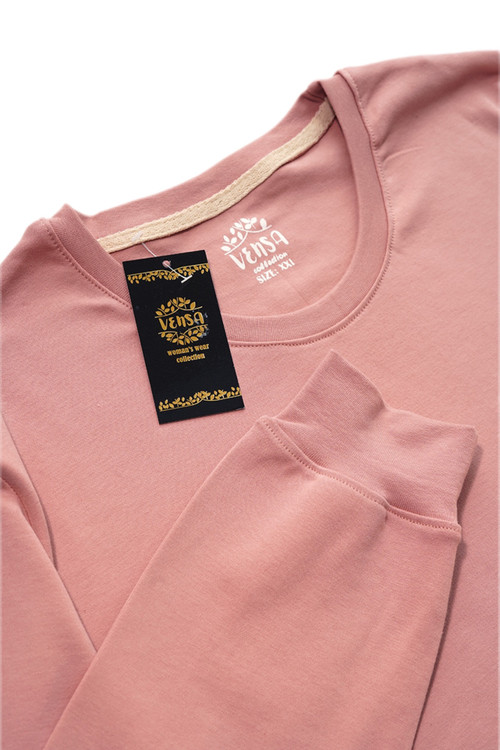 تیشرت آستین بلند نخی زنانه