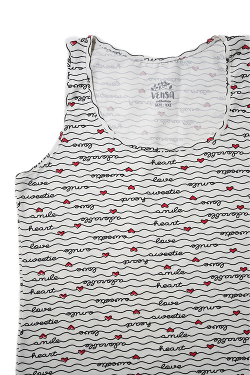 تاپ نخ پنبه رکابی ونسا