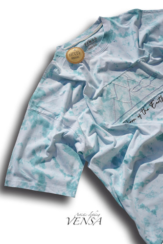 تیشرت تای دای با پنل گلدوزی